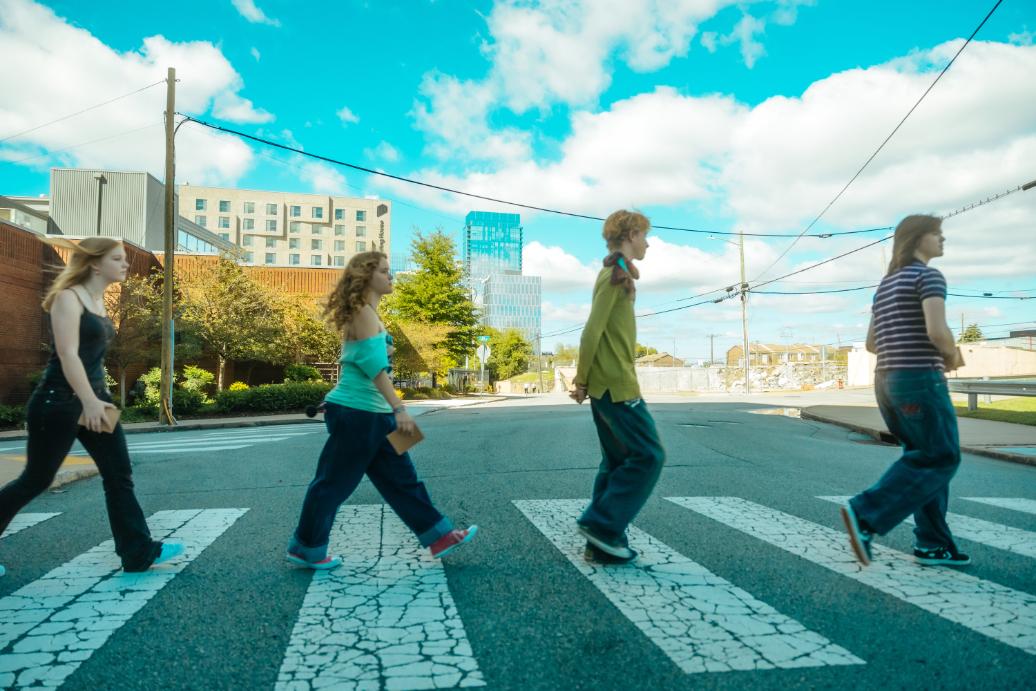 Students in downtown Nashville