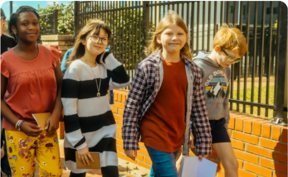 City School Nashville students on a fieldwork excursion