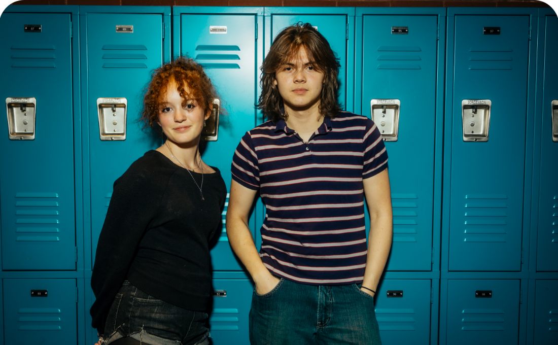 City School Nashville students in front of lockers