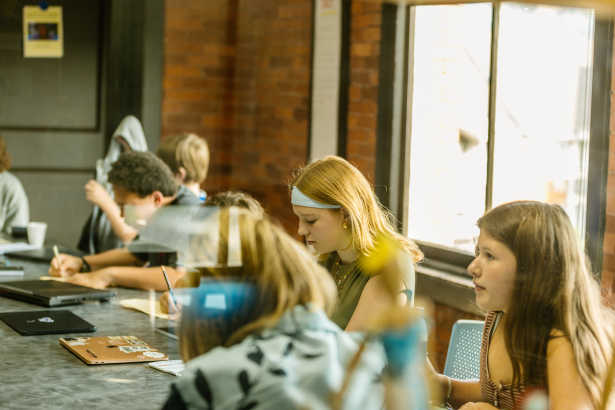 Students Learning in City School Classroom
