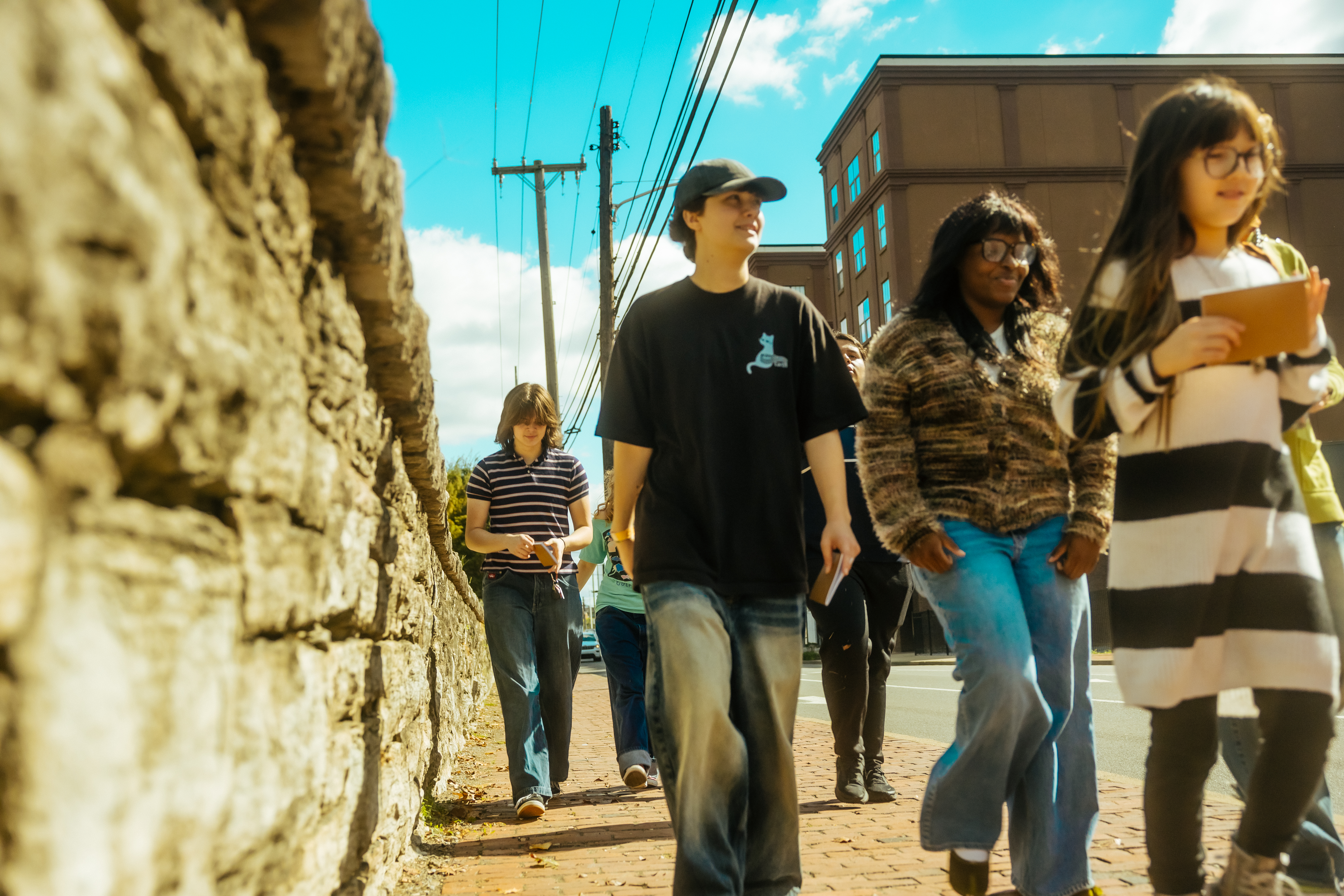 City School Students doing Fieldwork in Nashville